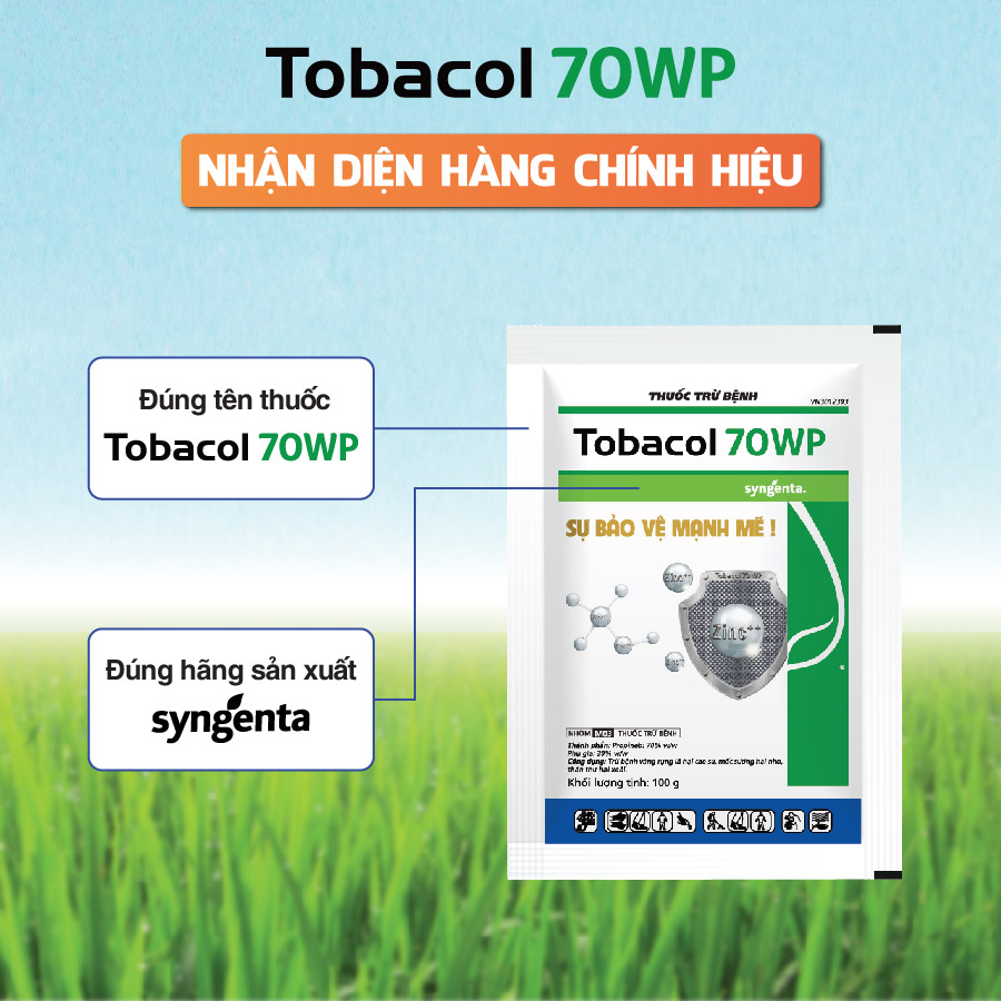 Tobacol 70WP Nhận diện hàng chính hiệu
