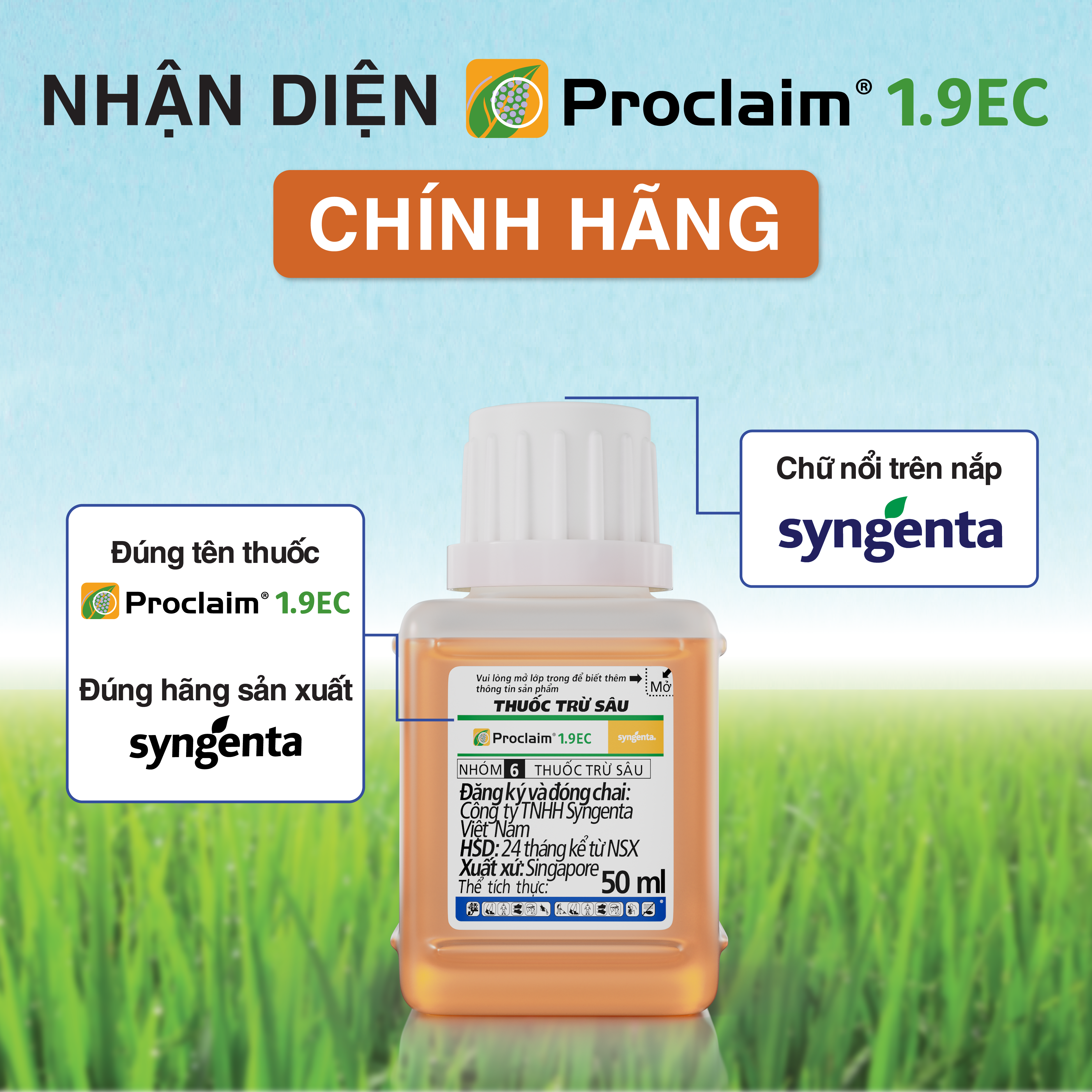 Proclaim 19EC Nhận diện hàng chính hiệu