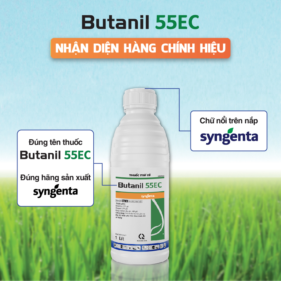 Butanil 55EC Nhận diện hàng chính hiệu