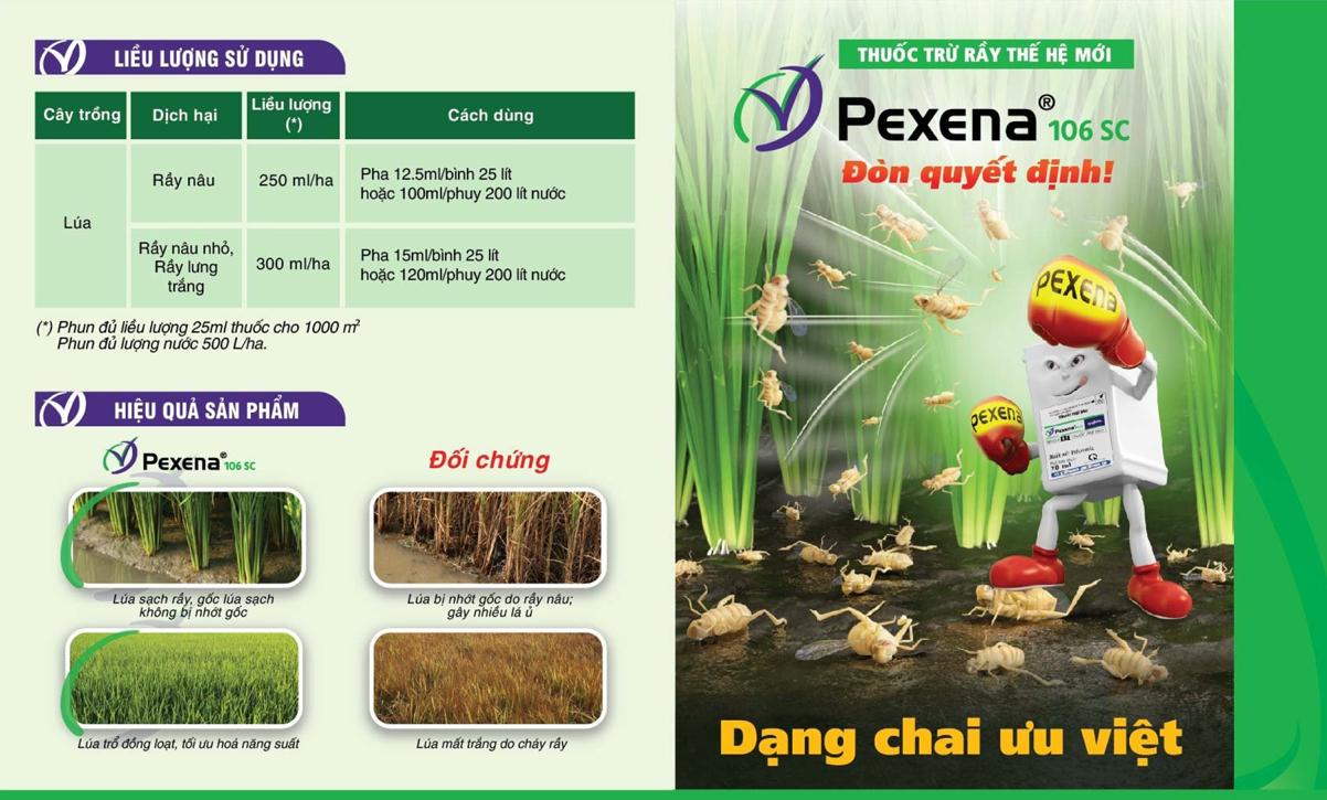 Giải pháp trừ rầy thế hệ mới Pexena 106SC