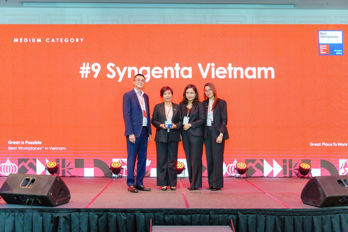 SYNGENTA VIỆT NAM ĐƯỢC VINH DANH LÀ NƠI LÀM VIỆC XUẤT SẮC HÀNG ĐẦU VIỆT NAM (2024 VIENAM BEST WORKPLACES®
