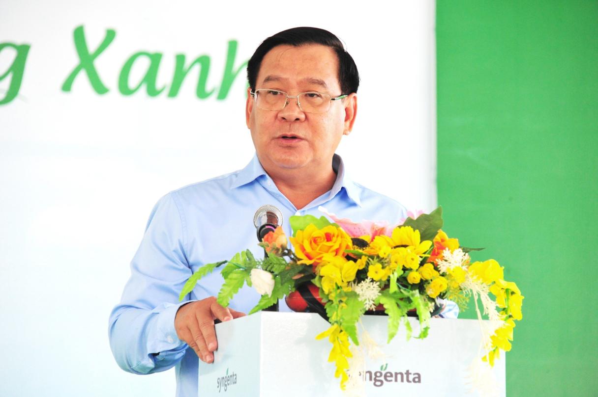 Ông Trần Thanh Vũ, Tổng giám đốc Syngenta Việt Nam chia sẻ tại Lễ phát động trồng cây và chương trình “Môi trường sạch – Cuộc sống xanh”